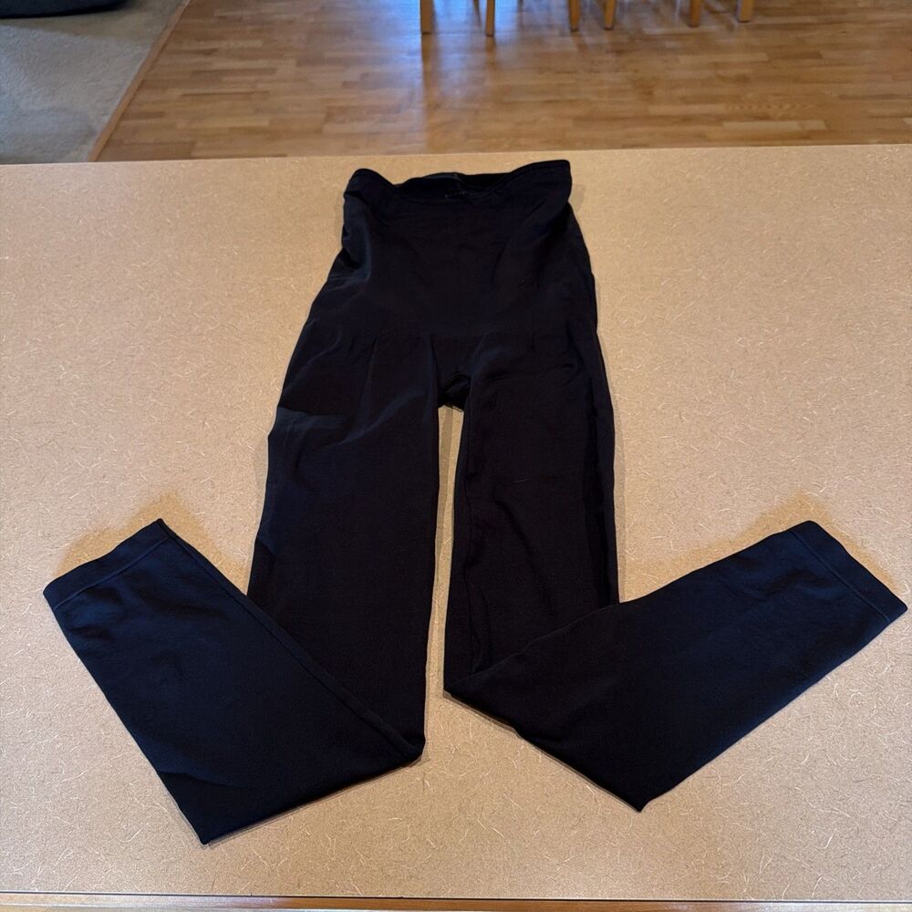 XL SPANX Women’s Black Full Body Shapewear Shaping footless Tights Tummy Thigh